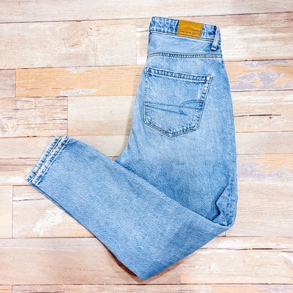 AMERICAN EAGLE Light blue cropped jeans - Picture 1 of 10